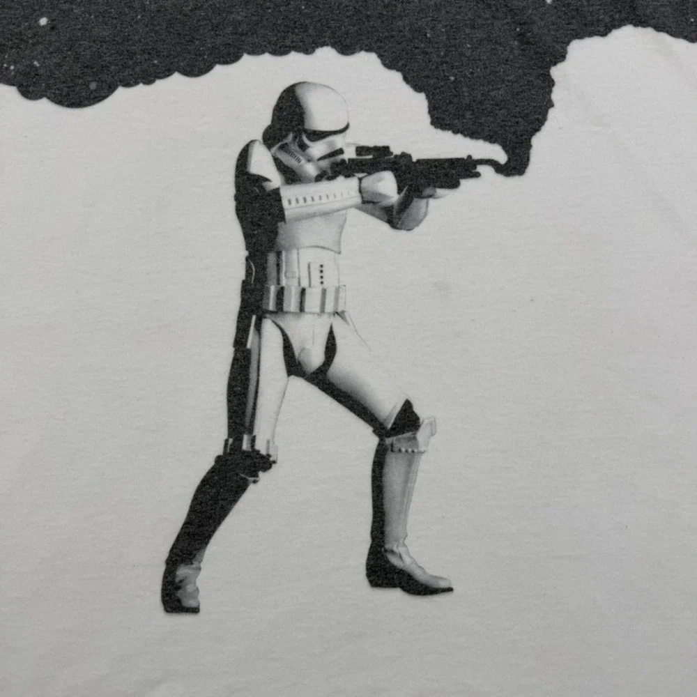 Star Wars Stormtrooper T Shirt Mens Large 2011 Mighty Fine Galaxy Graphic Tee